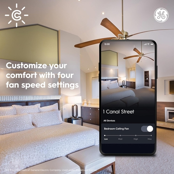 Cync White Smart Ceiling Fan Switch - Picture 9 of 12